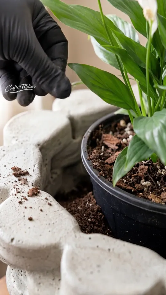 Finished Concrete Puck Planter Build